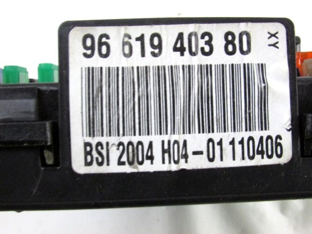 VAROVALKE/RELE' OEM N. 9661940380 ORIGINAL REZERVNI DEL CITROEN C5 DC DE MK1 SW (2000 - 2004) DIESEL LETNIK 2007