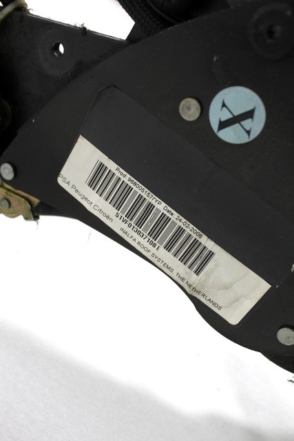NOSILCI PRTLJA?NIKA IN AMORTIZERJI OEM N. 18085 TELAIO PISTONCINI E CERNIERE LUNOTTO ORIGINAL REZERVNI DEL CITROEN C3 / PLURIEL MK1R (09/2005 - 11/2010) DIESEL LETNIK 2006