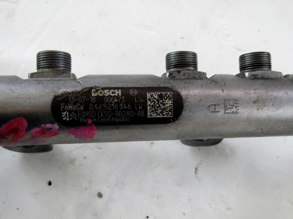 VOD VBRIZGA GORIVA OEM N. CK5Q-9D280-AB ORIGINAL REZERVNI DEL JAGUAR XF X250 MK1 (2008 - 2011)DIESEL LETNIK 2010