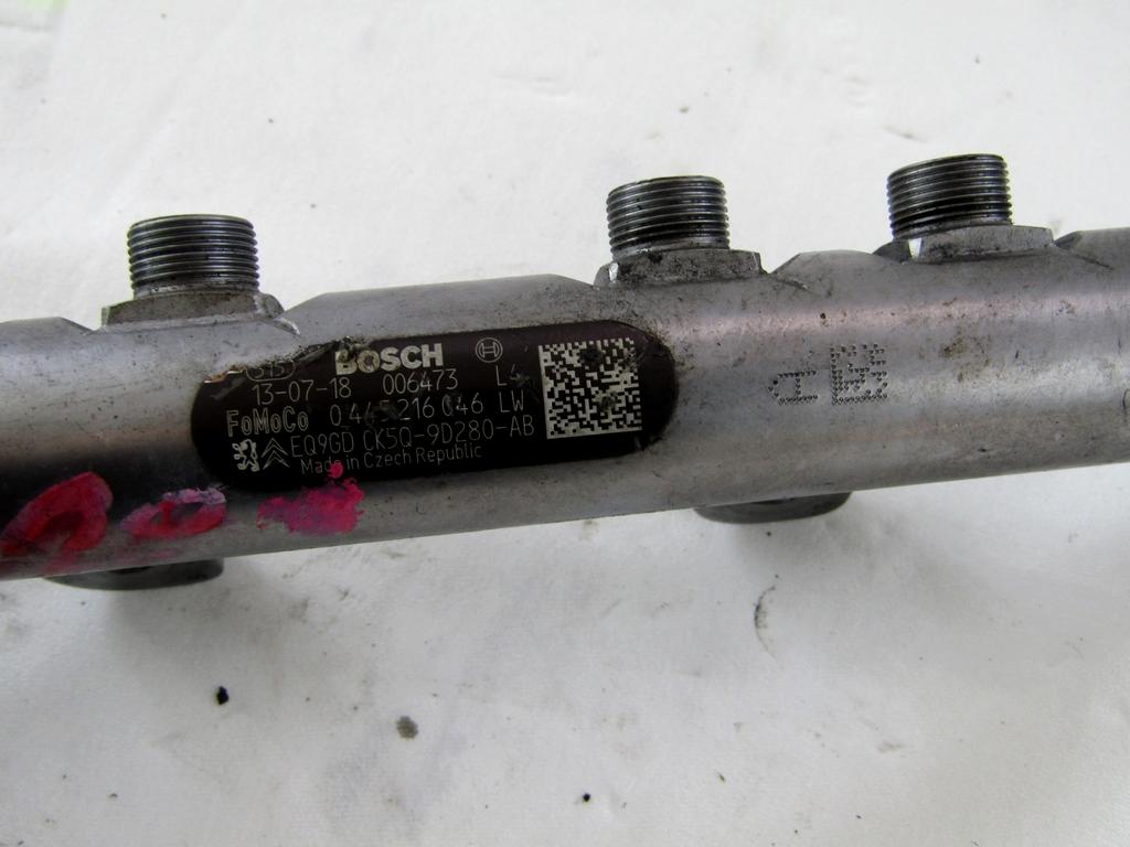 VOD VBRIZGA GORIVA OEM N. CK5Q-9D280-AB ORIGINAL REZERVNI DEL JAGUAR XF X250 MK1 (2008 - 2011)DIESEL LETNIK 2010