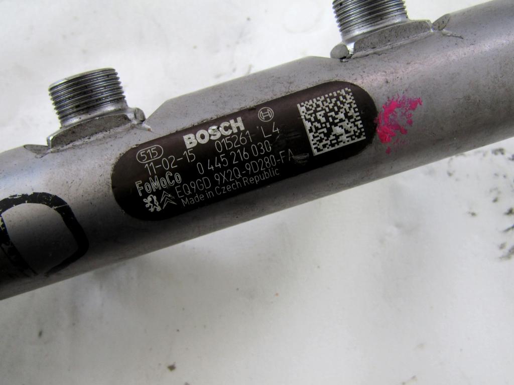 VOD VBRIZGA GORIVA OEM N. 9X2Q-9D280-FA ORIGINAL REZERVNI DEL JAGUAR XF X250 MK1 (2008 - 2011)DIESEL LETNIK 2010