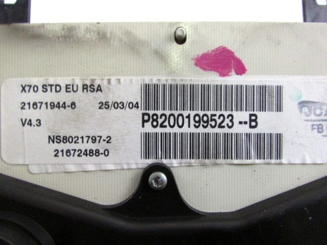 KILOMETER STEVEC OEM N. 8200199523 ORIGINAL REZERVNI DEL RENAULT MASTER JD FD ED HD UD MK2 R (2003 - 2010) DIESEL LETNIK 2004