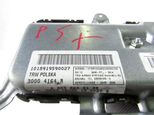 AIRBAG VRATA OEM N. A2038600105 ORIGINAL REZERVNI DEL MERCEDES CLASSE E W211 S211 R BER/SW (06/2006 - 2009)DIESEL LETNIK 2007