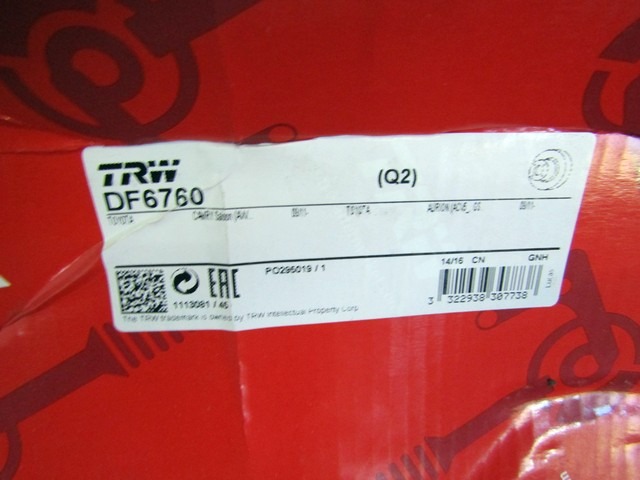 ZADNJI ZAVORNI DISKI OEM N. 42431-33150 ORIGINAL REZERVNI DEL LEXUS ES V6 (2012 - 2018)BENZINA LETNIK 2013