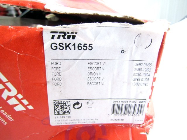 GSK1655 KIT GANASCE PER FRENO A TAMBURO POSTERIORI CON PISTONCINI FORD ESCORT 1.3 B 44 KW 5P RICAMBIO NUOVO