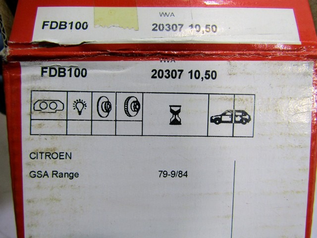 FDB100 KIT PASTIGLIE FRENO POSTERIORI FERODO CITROEN GS 1.2 B 43 KW RICAMBIO NUOVO