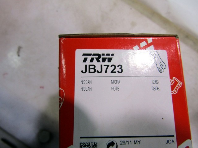 JBJ723 BOCCOLA GIUNTO SFERICO BRACCIO OSCILLANTE ANTERIOR NISSAN MICRA K12E 1.2 B 48 KW RICAMBIO NUOVO