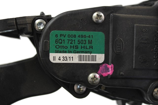 PEDALI OEM N. 6Q1721503M ORIGINAL REZERVNI DEL SEAT IBIZA 6J5 6P1 MK4 BER/SW (2008 - 2012)DIESEL LETNIK 2012