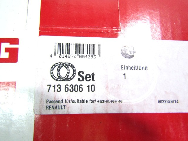 713630610 KIT CUSCINETTO RUOTA POSTERIORE FAG RENAULT LAGUNA GRANDTOUR 2.0 16 V 102 KW RICAMBIO NUOVO