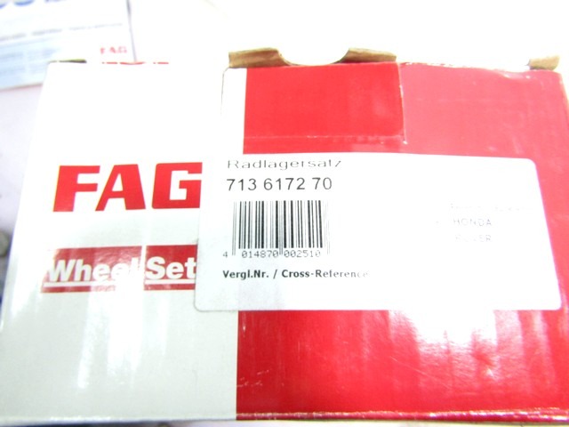 713617270 KIT CUSCINETTO RUOTA POSTERIORE FAG HONDA CIVIC SHUTTLE 1.5 I 16 V 69 KW RICAMBIO NUOVO