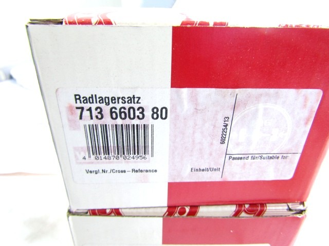 713660380 KIT CUSCINETTO RUOTA ANTERIORE FAG VOLVO S40 V40 1.9 TD 66 KW RICAMBIO NUOVO 