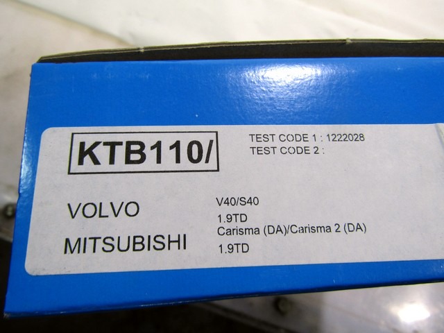 KTB110/1 KIT CINGHIA DENTATA DISTRIBUZIONE CON PULEGGE DAYCO VOLVO S40 V40 1.9 TD 66 KW RICAMBIO NUOVO 