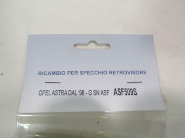 ASF509S VETRO SPECCHIO SPECCHIETTO RETROVISORE SINISTRO BIAGI CORRADO OPEL ASTRA 1.7 CDTI RICAMBIO NUOVO