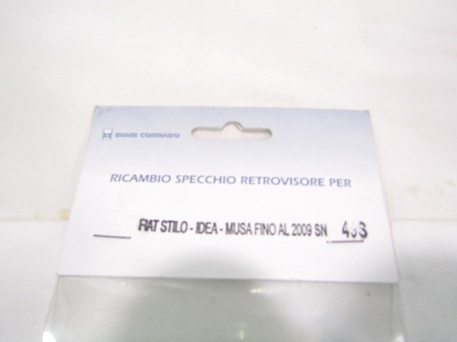 493 VETRO SPECCHIO SPECCHIETTO RETROVISORE SINISTRO BIAGI CORRADO FIAT IDEA 1.2 59KW RICAMBIO NUOVO