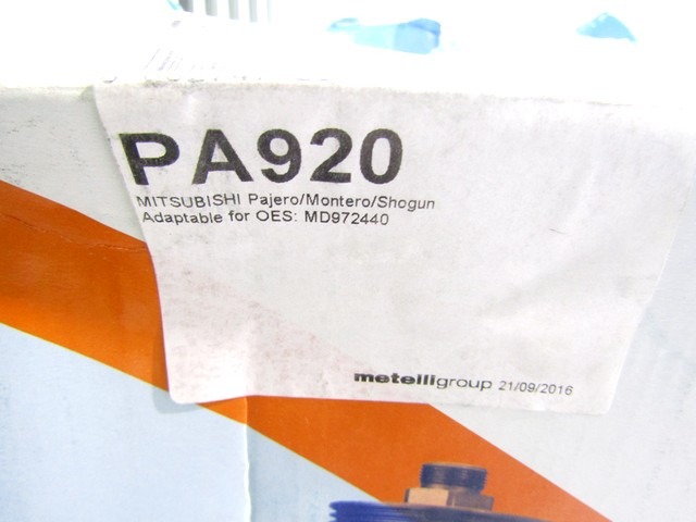 VODNA CRPALKA  OEM N. MD972440 ORIGINAL REZERVNI DEL MITSUBISHI PAJERO V20 R (1997 - 2000)BENZINA LETNIK 1998