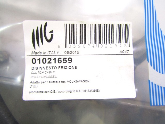 OEM N. 281721335E ORIGINAL REZERVNI DEL VOLKSWAGEN LT 281 363 MK1 (1975 - 1983)BENZINA LETNIK 1975