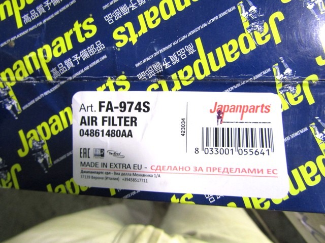 FILTAR ZRAKA OEM N. 04809782AA ORIGINAL REZERVNI DEL CHRYSLER VOYAGER/GRAN VOYAGER RG RS MK4 (2001 - 2007) DIESEL LETNIK 2006