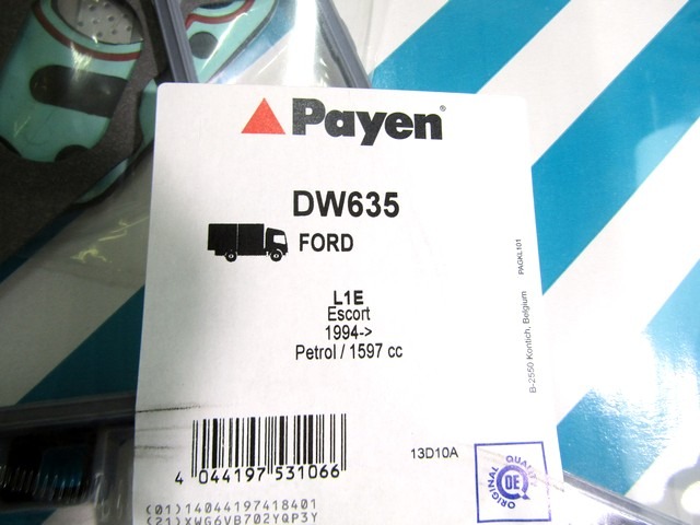 DW635 KIT GUARNIZIONE TESTATA PAYEN FORD ESCORT SW 1.6 16V RICAMBIO NUOVO