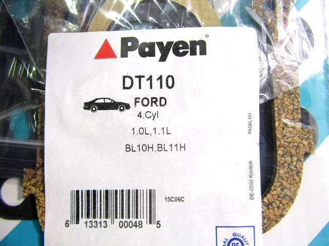 DT110 KIT GUARNIZIONE TESTATA PAYEN FORD FIESTA 1.1 B 40 KW RICAMBIO NUOVO 