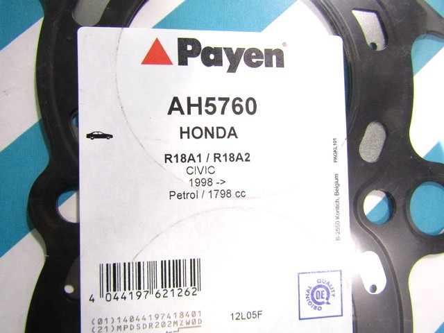 AH5760 GUARNIZIONE TESTATA PAYEN HONDA CIVIC 1.8 103KW RICAMBIO NUOVO