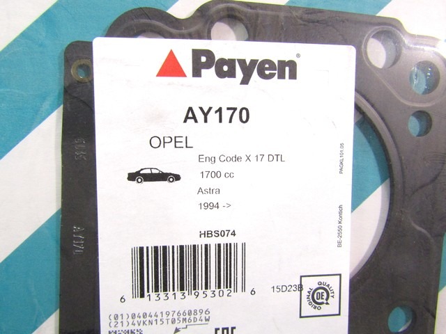 AY170 GUARNIZIONE TESTATA PAYEN OPEL ASTRA 1.7 TD 50 KW RICAMBIO NUOVO