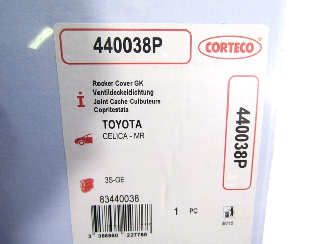 440038P GUARNIZIONE COPRITESTATA COPERCHIO PUNTERIE CORTECO NISSAN ALMERA TINO 1.8 B 84 KW RICAMBIO NUOVO