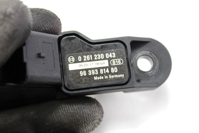 TLAK IZPUSNIH PLINOV SENZORJA OEM N. 9639381480 ORIGINAL REZERVNI DEL CITROEN C3 / PLURIEL MK1R (09/2005 - 11/2010) BENZINA/GPL LETNIK 2006