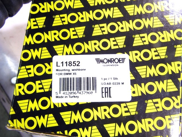 L11852 BOCCOLA SUPPORTO BRACCIO OSCILLANTE MONROE BMW X5 E70 3.0 D 4X4 173KW RICAMBIO NUOVO