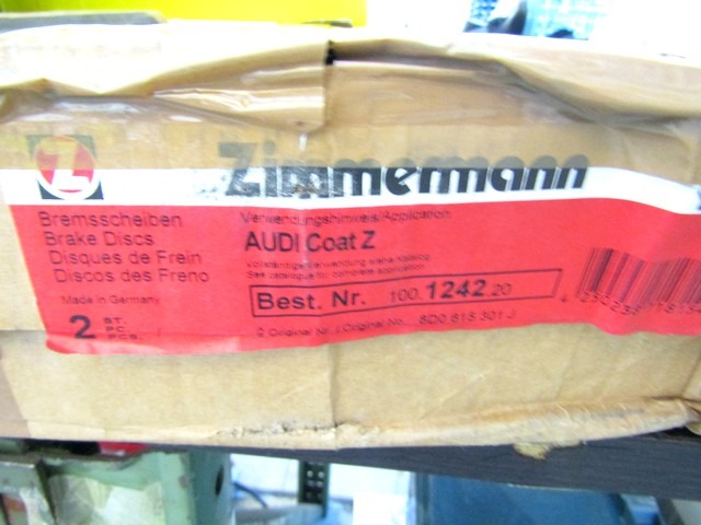 SPREDNJI ZAVORNI DISKI OEM N. 4B0615301A ORIGINAL REZERVNI DEL AUDI A4 B6 8E2 8E5 BER/SW (2001 - 2005) DIESEL LETNIK 2003