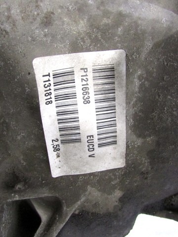 ZADNJI DIFERENCIAL OEM N. 36002512 ORIGINAL REZERVNI DEL VOLVO XC60 156 (2008 - 2013)DIESEL LETNIK 2009