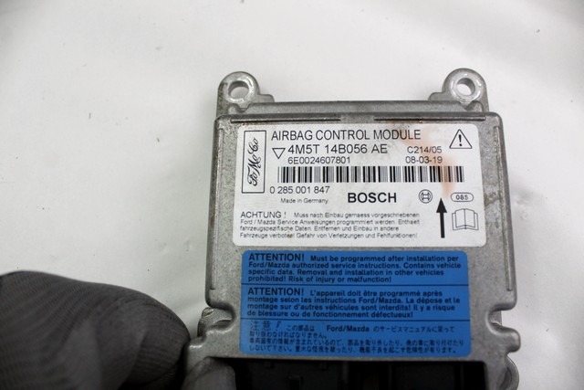 KIT AIRBAG KOMPLET OEM N. 22528 KIT AIRBAG COMPLETO ORIGINAL REZERVNI DEL FORD FOCUS CMAX DM2 MK1 R (04/2007 - 2010) DIESEL LETNIK 2008