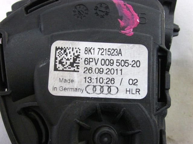 PEDALI OEM N. 8K1721523A ORIGINAL REZERVNI DEL AUDI A4 B8 8K2 BER/SW/CABRIO (2007 - 11/2015) DIESEL LETNIK 2011