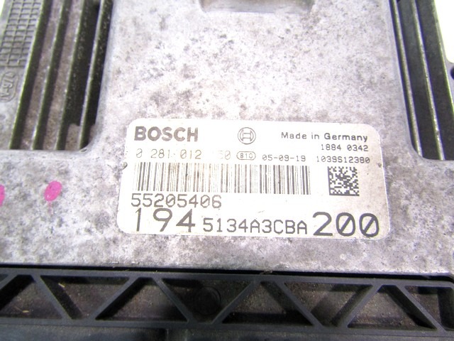 OSNOVNA KRMILNA ENOTA DDE / MODUL ZA VBRIZGAVANJE OEM N. 55205406 ORIGINAL REZERVNI DEL FIAT CROMA 194 MK2 (2005 - 10/2007)  DIESEL LETNIK 2005