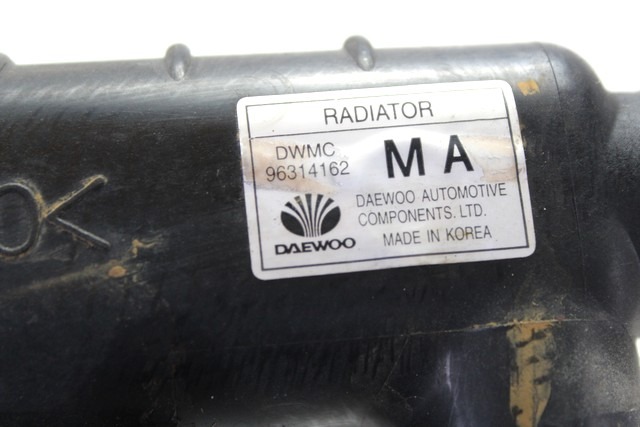 RADIATOR VODE OEM N. 96314162 ORIGINAL REZERVNI DEL DAEWOO MATIZ KLYA (1998 - 2004) BENZINA LETNIK 2000
