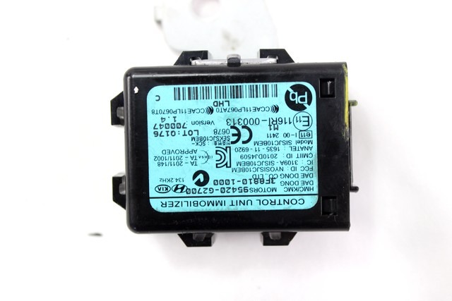 KOMPLET ODKLEPANJE IN VZIG  OEM N. 56803 KIT ACCENSIONE AVVIAMENTO ORIGINAL REZERVNI DEL HYUNDAI I30 PD PDE PDEN MK3 (DAL 2016)DIESEL LETNIK 2017