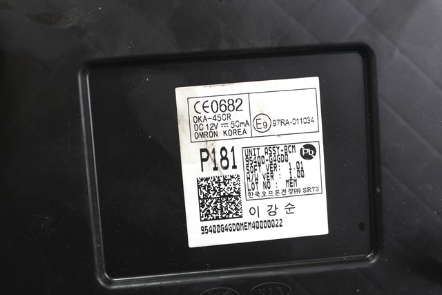 KOMPLET ODKLEPANJE IN VZIG  OEM N. 56803 KIT ACCENSIONE AVVIAMENTO ORIGINAL REZERVNI DEL HYUNDAI I30 PD PDE PDEN MK3 (DAL 2016)DIESEL LETNIK 2017