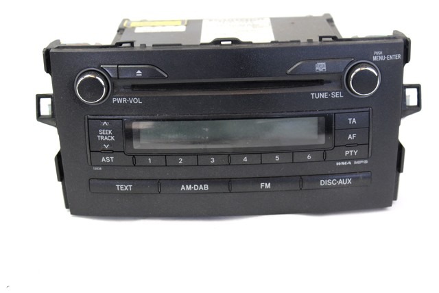 RADIO CD / OJACEVALNIK / IMETNIK HIFI OEM N. 86120-02A50 ORIGINAL REZERVNI DEL TOYOTA AURIS E15 MK1 R (2010 - 2012)DIESEL LETNIK 2011