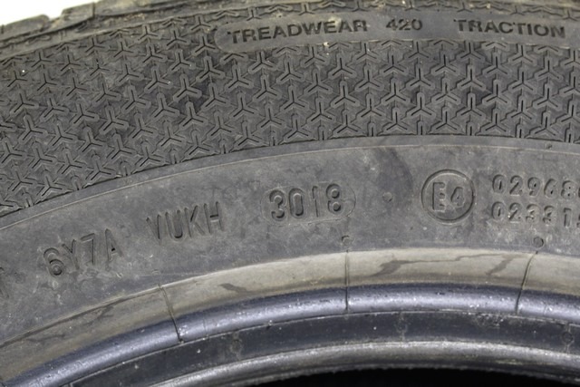 2 LETNE PNEVMATIKE OEM N. 235/55 R17 ORIGINAL REZERVNI DEL 23517 LETNIK 2018