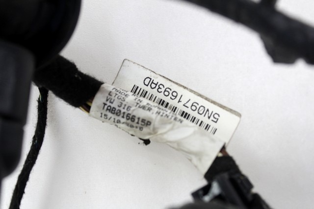 ELEKTRICNA NAPELJAVA OEM N. 5N0971693AD ORIGINAL REZERVNI DEL VOLKSWAGEN TIGUAN 5N MK1 R (2011 - 2016)  DIESEL LETNIK 2012