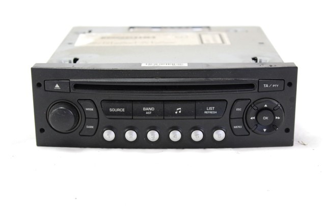 RADIO CD / OJACEVALNIK / IMETNIK HIFI OEM N. 9666967777 ORIGINAL REZERVNI DEL CITROEN C4 MK1 / COUPE L LC (2004 - 08/2009) DIESEL LETNIK 2010