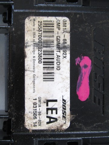 OJACEVALEC AVDIO/RADIO ENOTA  OEM N. GM1A-6692X ORIGINAL REZERVNI DEL MAZDA 6 GG GY (2003-2008) DIESEL LETNIK 2006