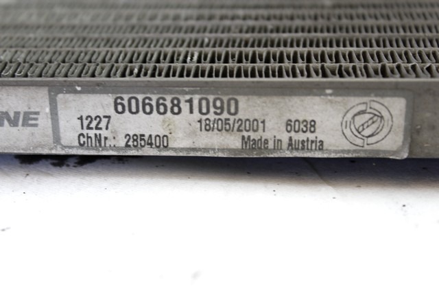 HLADILNIK KLIME OEM N. 606681090 ORIGINAL REZERVNI DEL ALFA ROMEO 156 932 BER/SW (2000 - 2003)DIESEL LETNIK 2002