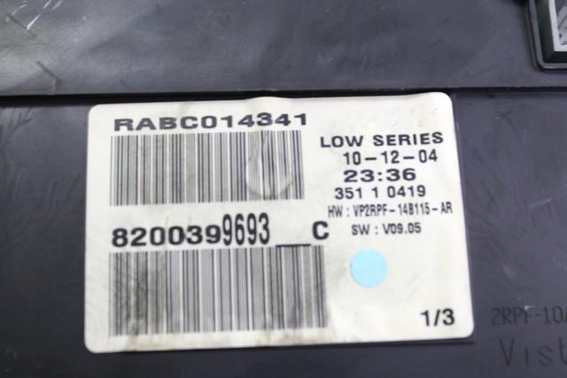 KILOMETER STEVEC OEM N. 8200399693 ORIGINAL REZERVNI DEL RENAULT MEGANE MK2 BM0/1 CM0/1 EM0/1 KM0/1 LM0/1 BER/GRANDTOUR  (10/2002 - 02/2006) DIESEL LETNIK 2005