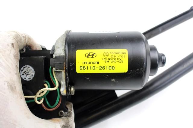 MOTORCEK PREDNJIH BRISALCEV OEM N. 98110-26100 ORIGINAL REZERVNI DEL HYUNDAI SANTA FE SM MK1 (2000 - 2006) DIESEL LETNIK 2002