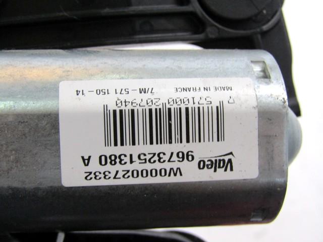 MOTORCEK ZADNJEGA BRISALCA OEM N. 9673251380 ORIGINAL REZERVNI DEL PEUGEOT 208 CA CC MK1 (2012 -2019) DIESEL LETNIK 2014