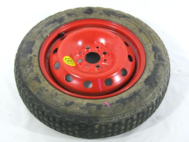 MALO REZERVNO KOLO OEM N. 3799 RUOTINO DI SCORTA ORIGINAL REZERVNI DEL FIAT PUNTO 176 MK1/MK1 CABRIO (1993 - 08/1999) DIESEL LETNIK 1995