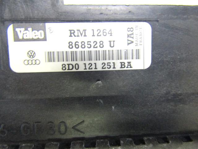 RADIATOR VODE OEM N. 8D0121251BA ORIGINAL REZERVNI DEL AUDI A4 B5 BER/SW (1994 - 12/2000) DIESEL LETNIK 2000