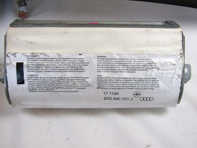 KIT AIRBAG KOMPLET OEM N. 11301 KIT AIRBAG COMPLETO ORIGINAL REZERVNI DEL AUDI A4 B5 BER/SW (1994 - 12/2000) DIESEL LETNIK 2000