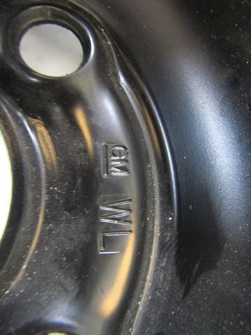 REZERVNO KOLO OEM N. 17484 RUOTA DI SCORTA NORMALE ORIGINAL REZERVNI DEL OPEL MERIVA A X03 (2003 - 2006) DIESEL LETNIK 2005