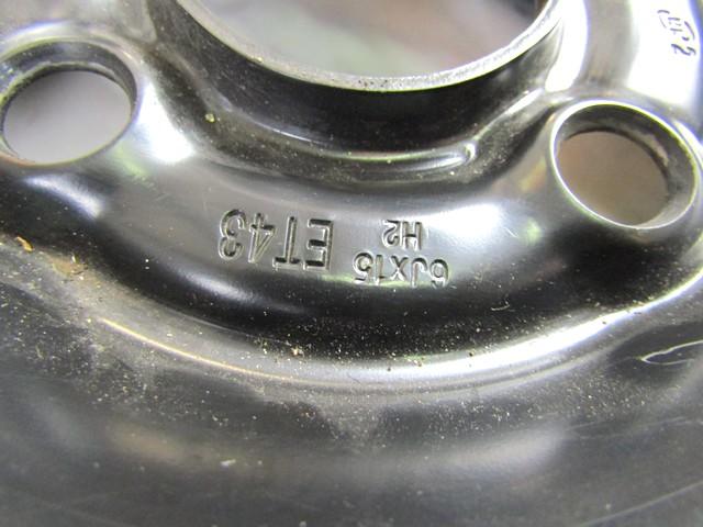 REZERVNO KOLO OEM N. 17484 RUOTA DI SCORTA NORMALE ORIGINAL REZERVNI DEL OPEL MERIVA A X03 (2003 - 2006) DIESEL LETNIK 2005